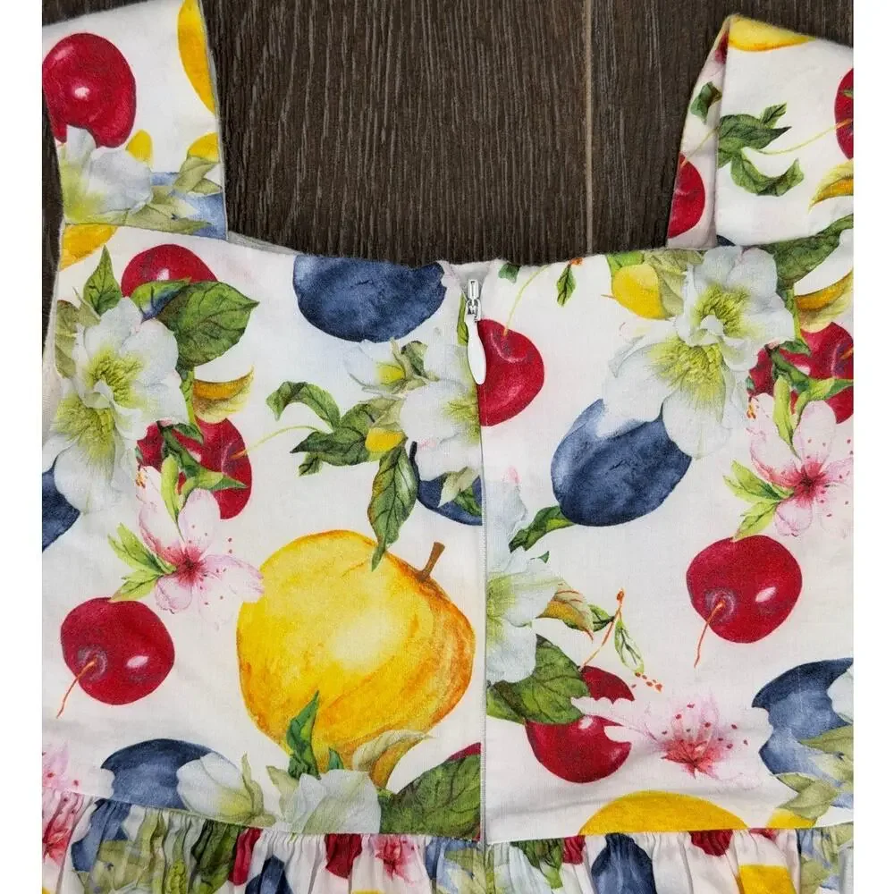 Mayoral Girls Fruit Dress Size 5